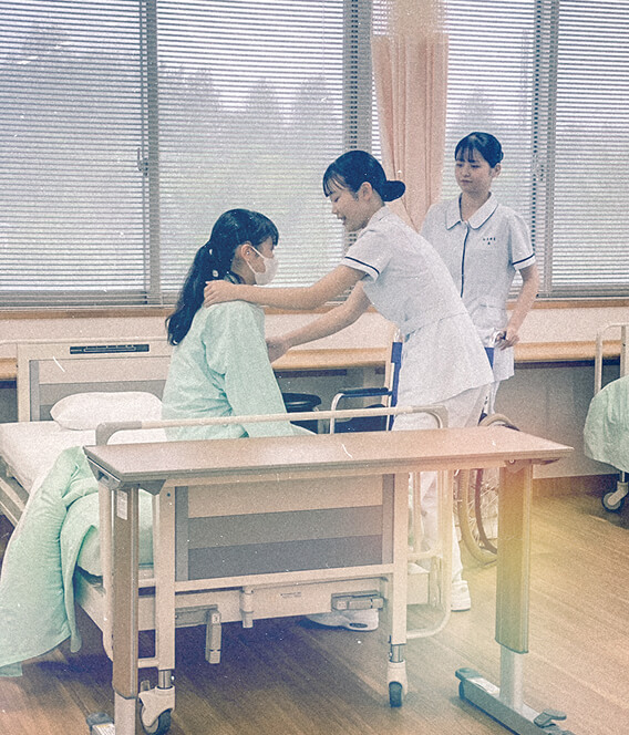 看護の授業の様子です。