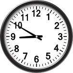 8時40分の時計の画像